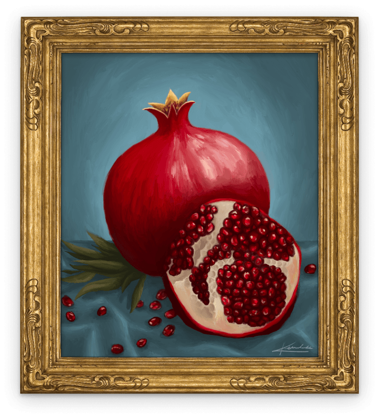 Pomegranate painting